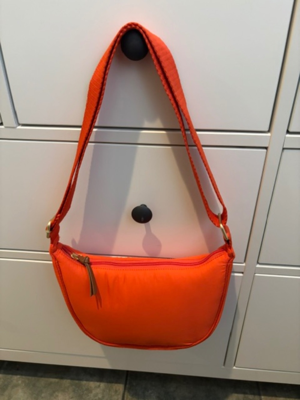 Orange fabric bag from J.Jill